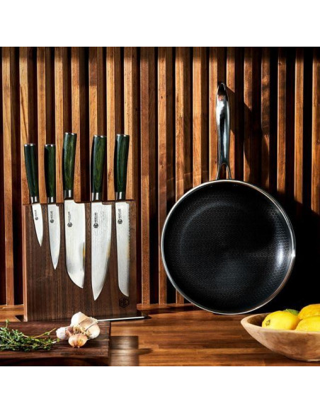 Juego de cuchillos HexClad 6 piezas acero japonés Damascus