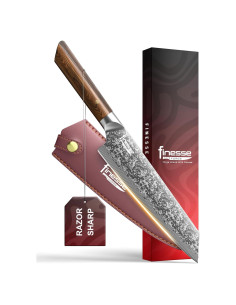 Cuchillo de Chef Finesse Forge 20.32 cm Acero Damasco Premium