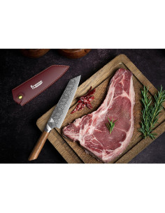 Cuchillo de Chef Finesse Forge 20.32 cm Acero Damasco Premium 2