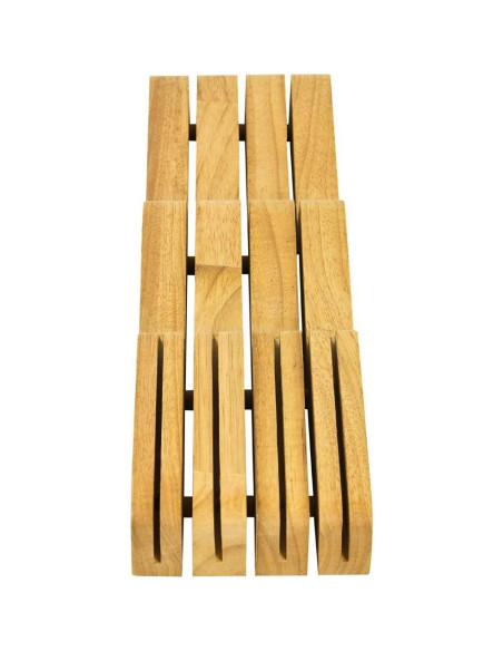 Almacenamiento de cuchillos Wüsthof en cajón 7 ranuras madera