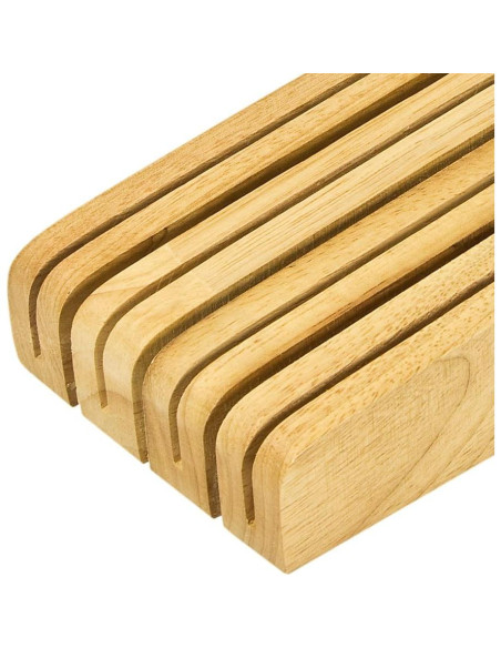 Almacenamiento de cuchillos Wüsthof en cajón 7 ranuras madera