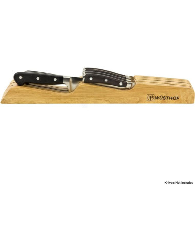 Almacenamiento de cuchillos Wüsthof en cajón 7 ranuras madera