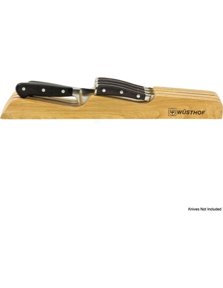 Almacenamiento de cuchillos Wüsthof en cajón 7 ranuras madera