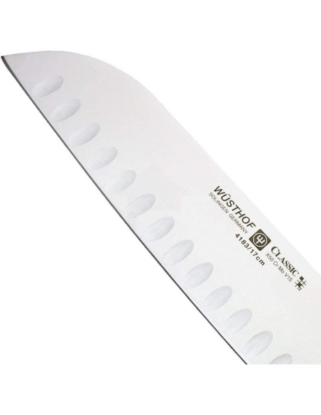 Cuchillo Santoku Wüsthof Clásico 17 cm Forjado Acero Inoxidable
