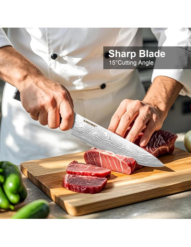 Cuchillo de Chef Japonés Anshee 20.3 cm Acero Inoxidable