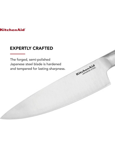 Cuchillo de Chef KitchenAid 20.32 cm Acero Inoxidable Forjado