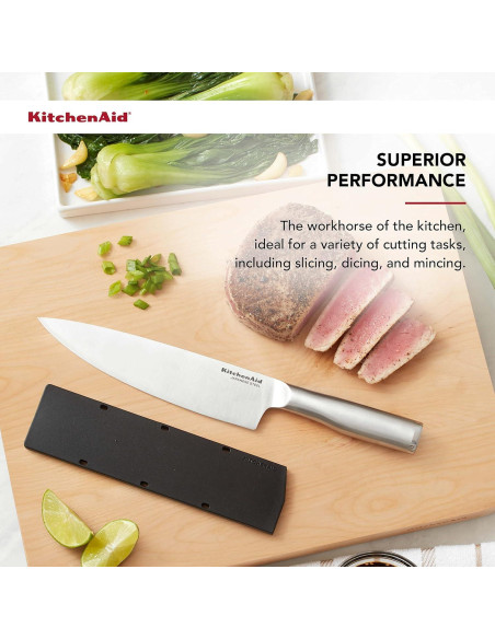 Cuchillo de Chef KitchenAid 20.32 cm Acero Inoxidable Forjado Cuchillo de Chef KitchenAid 20.32 cm Acero Inoxidable Forjado