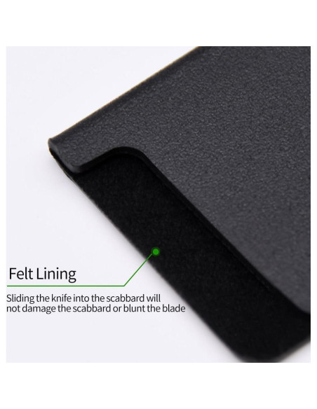 Juego de 10 protectores de cuchillo universal ABS sin BPA