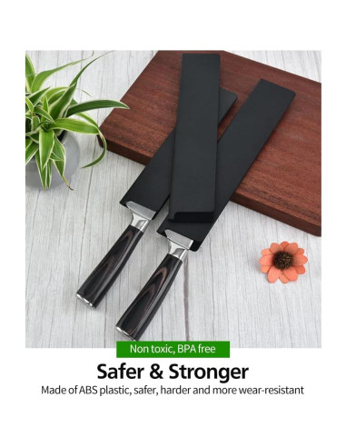 Juego de 10 protectores de cuchillo universal ABS sin BPA