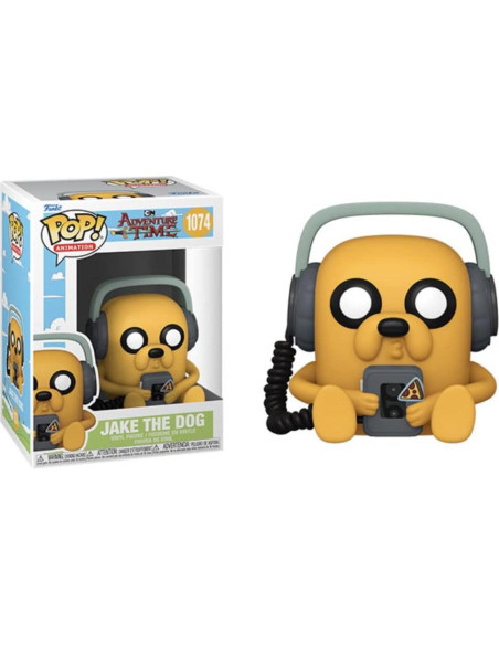 Figura de Vinilo Pop! Funko Jake con Jugador 9.5 cm Hora de Aventura