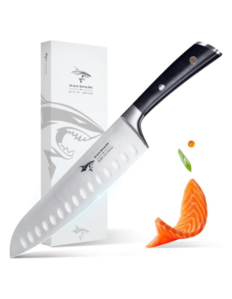 Cuchillo Santoku MAD SHARK 20.32 cm Acero Inoxidable Afilado