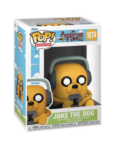 Figura de Vinilo Pop! Funko Jake con Jugador 9.5 cm Hora de Aventura