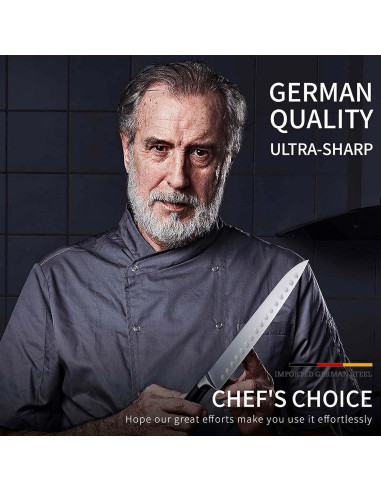 Cuchillo Santoku MAD SHARK 20.32 cm Acero Inoxidable Afilado