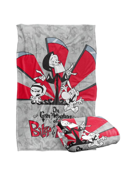 Manta Suave Aventura Grim Billy y Mandy 91x147 cm