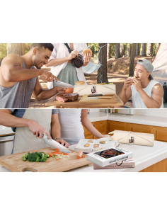 Juego de cuchillos de cocina SYOKAMI 14 piezas con bolsa enrollable 2