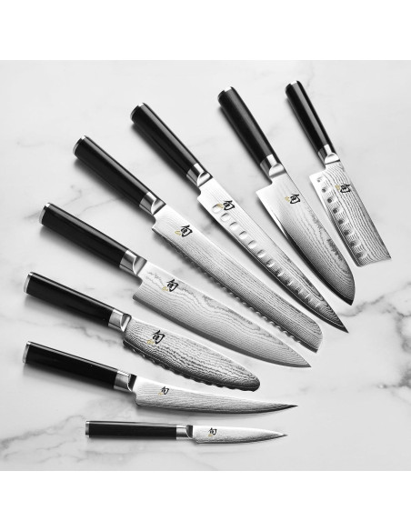 Conjunto de Cuchillos Shun Classic 15 Piezas Damasco