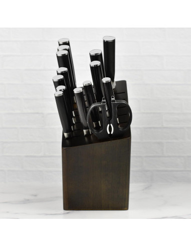 Conjunto de Cuchillos Shun Classic 15 Piezas Damasco