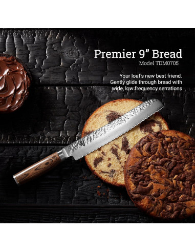 Cuchillo de Pan Shun Premier 22.86 cm Serrado Acero Inoxidable