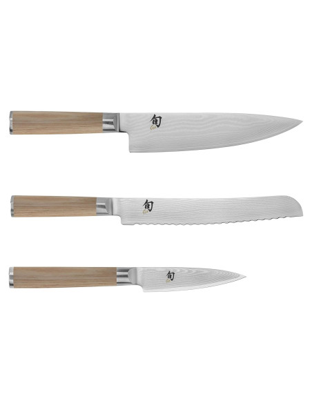 Conjunto de cuchillos Shun Classic 3 piezas - Chef, Pan, Pelar