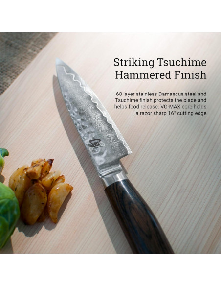 Cuchillo de Pelar Shun Premier 10.16 cm VG-MAX Pakkawood