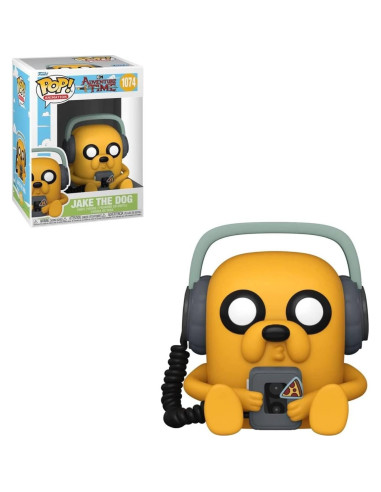 Figura de Vinilo Pop! Funko Jake con Jugador 9.5 cm Hora de Aventura