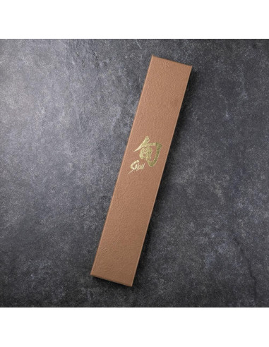 Cuchillo Nakiri Shun Premier 14 cm Acero Damasco Pakkawood