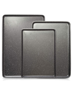 Juego de bandejas para hornear BINO 3 piezas antiadherente