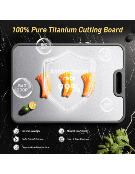 Tabla de Cortar de Titanio Socisen Grande 38.6x26.4cm Antideslizante