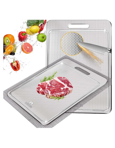 Tabla de Cortar de Titanio ZYBIDEAL 35.56x25.4 cm Antideslizante