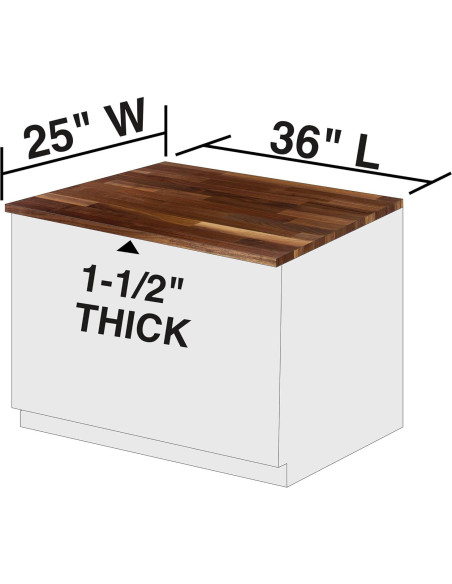 Encimera de Nuez John Boos WALKCT-BL3625-O 91.44x63.5 cm