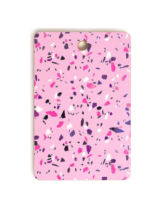 Tabla de Cortar de Bambú Society6 Terrazzo Rosa 40.6x26.7 cm