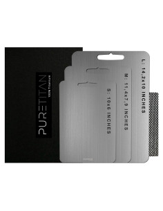 Tabla de Cortar de Titanio Pure Titan 25.4x15.2cm Antimicrobiana