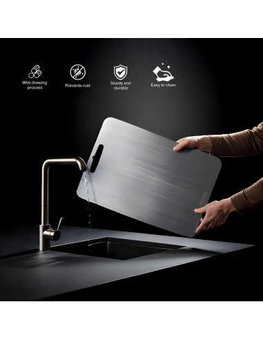 Tabla de Cortar de Titanio Pure Titan 25.4x15.2cm Antimicrobiana