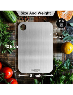 Tabla de Cortar de Titanio HADAYAKI 30.5x20.3 cm Doble Cara 2