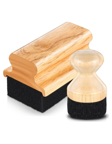 Aplicador de Cera de Aceite Qinyoung 2 Pcs para Tablas de Cortar