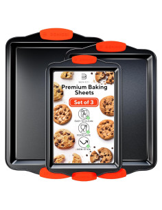 Juego de 3 bandejas para hornear Benicci - Antiadhesivas