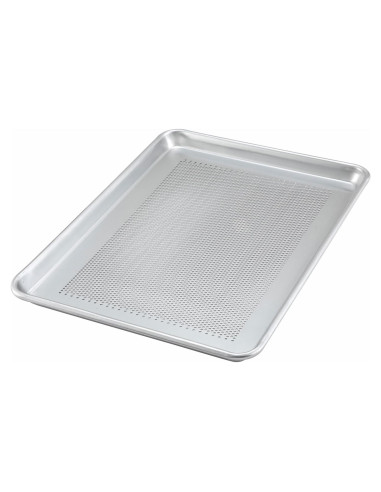 Bandeja de Horno Perforada Winco 33x46 cm Aluminio Grado Comercial
