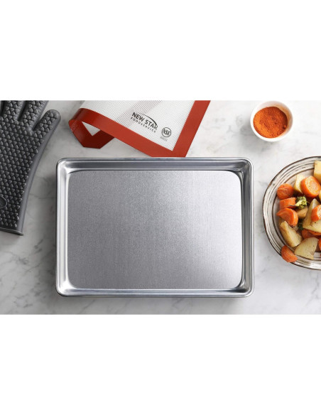 Bandeja de Horno Aluminio Nueva Estrella 23x33 cm Grado Comercial