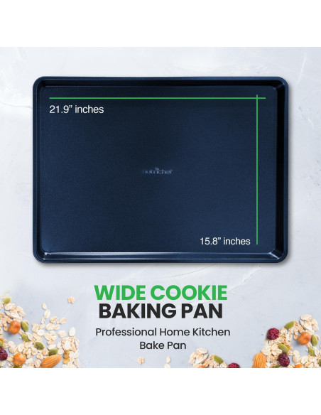 Bandeja para Hornear Galletas NutriChef XL Antiadherente 55.4x40.1cm