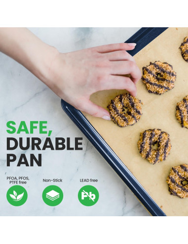 Bandeja para Hornear Galletas NutriChef XL Antiadherente 55.4x40.1cm