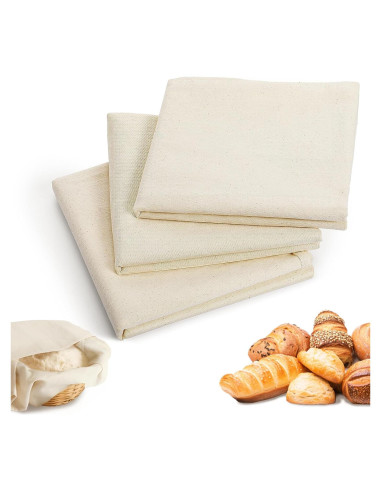 Toallas de Té ANPHSIN 71x71cm 100% Algodón para Fermentación Pan