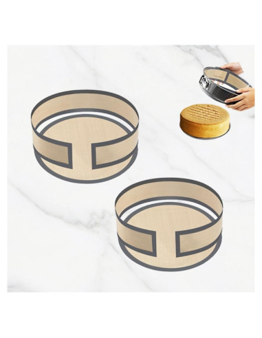 Paquete de 2 Tapetes de Silicona RUNZI 22.35 cm Antiadherente