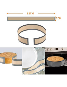 Paquete de 2 Tapetes de Silicona RUNZI 22.35 cm Antiadherente 2