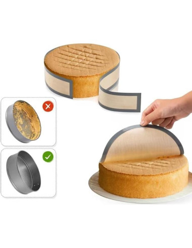 Paquete de 2 Tapetes de Silicona RUNZI 22.35 cm Antiadherente