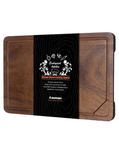 Tabla de Cortar de Madera de Nogal Axeman 43x28 cm con Canal