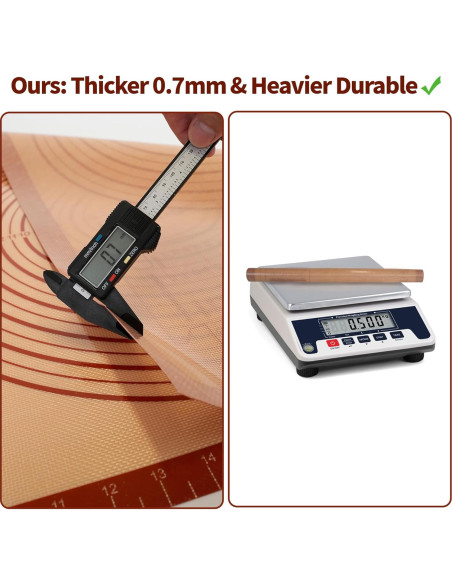 Alfombrilla de Silicona para Repostería UWILLION 91x61cm