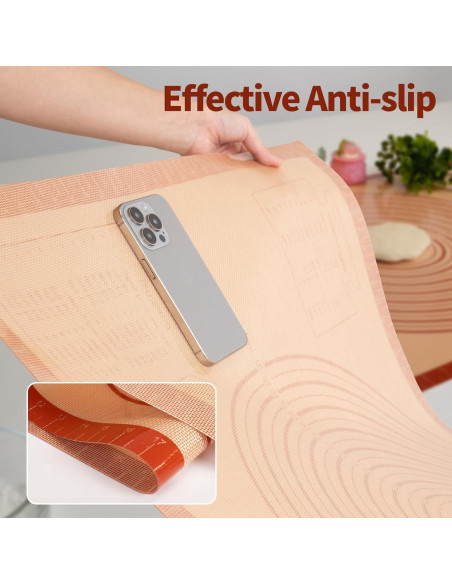 Alfombrilla de Silicona para Repostería UWILLION 91x61cm