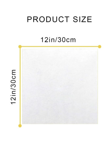 50 Hojas de Papel Pergamino 30.48x30.48 cm Yuyouqu para Hornear