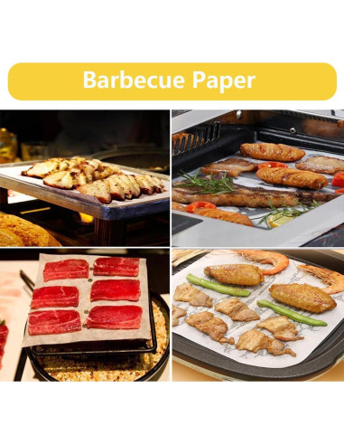 50 Hojas de Papel Pergamino 30.48x30.48 cm Yuyouqu para Hornear