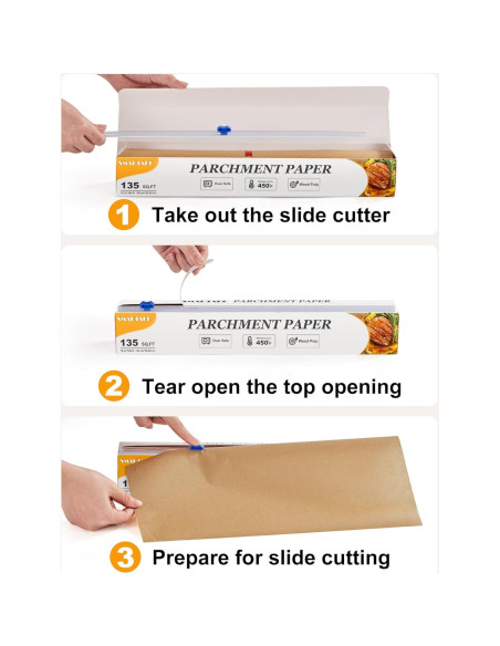 Rollo de Papel Pergamino SMARTAKE 38 cm x 33 m Antiadherente